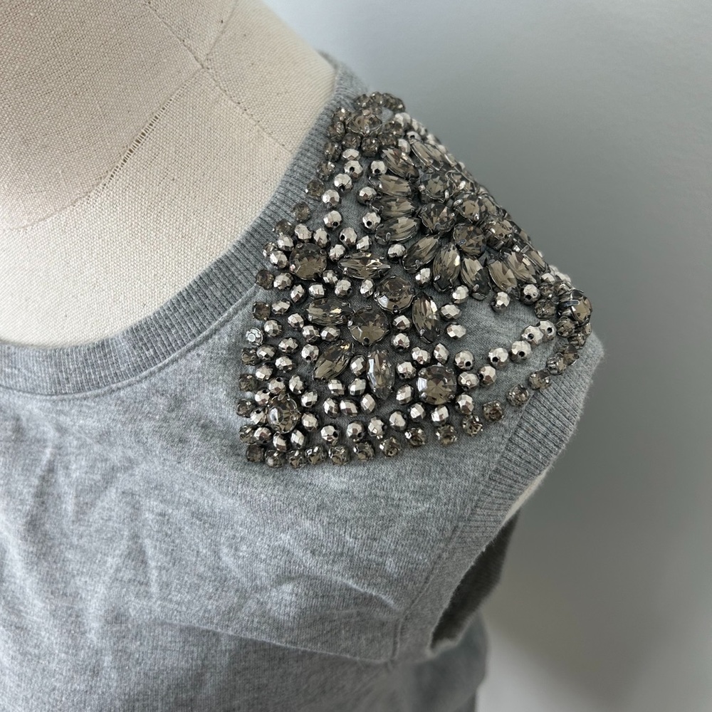 Forever 21 Bejeweled Sleeveless Top in Size Small